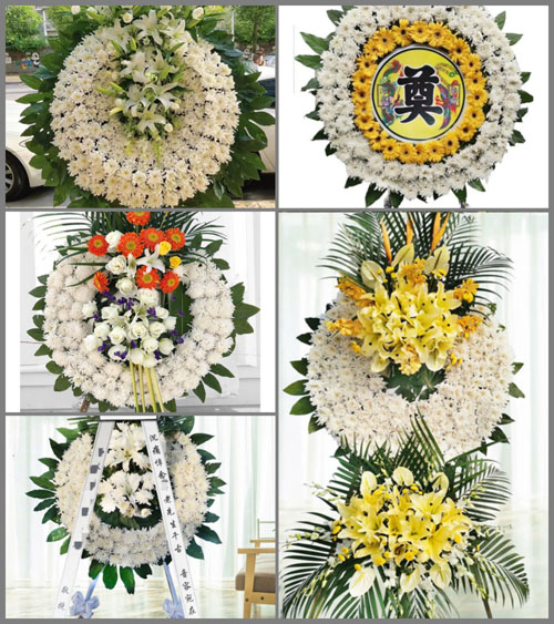 山西长治长子县丹朱镇西鲍村花圈速递